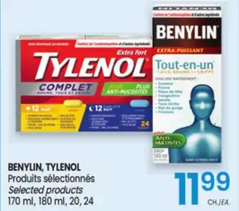 Uniprix BENYLIN, TYLENOL /Produits sélectionnés Selected products offer
