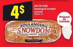 Maxi PAIN DE SEIGLE BOULANGERIE SNOWDON | RYE BREAD offer