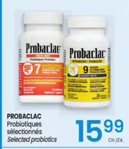 Uniprix PROBACLAC Probiotiques sélectionnés /Selected probiotics offer