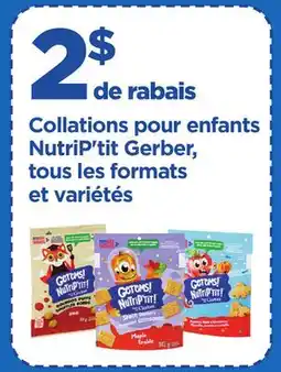 Maxi COLLATIONS POUR ENFANTS NUTRIP'TIT GERBER offer