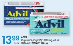 Uniprix ADVIL Ibuprofène/Ibuprofen, PLUS ACÉTAMINOPHÈNE offer