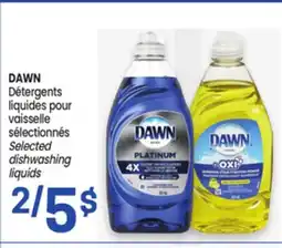 Uniprix DAWN Détergents liquides pour vaisselle sélectionnés /Selected dishwashing liquids offer