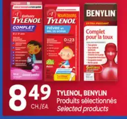 Uniprix TYLENOL, BENYLIN Produits sélectionnés /Selected products offer
