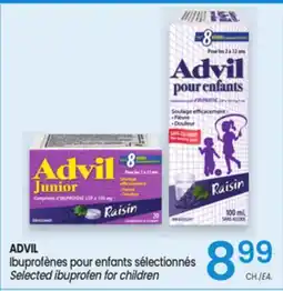 Uniprix ADVIL Ibuprofènes pour enfants sélectionnés / Selected ibuprofen for children offer