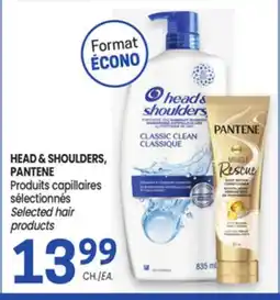 Uniprix HEAD & SHOULDERS, PANTENE Produits capillaires sélectionnés / Selected hair products offer