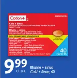 Uniprix Option+ Rhume + sinus /Cold + Sinus offer
