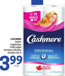 Uniprix CASHMERE Papier hygiénique / Toilet paper, Rouleaux doubles / Double rolls offer