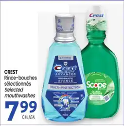 Uniprix CREST Rince-bouches sélectionnés / Selected mouthwashes offer