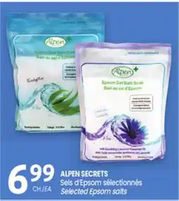 Uniprix ALPEN SECRETS Sels d'Epsom sélectionnés/ Selected Epsom salts offer