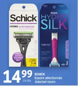 Uniprix SCHICK Rasoirs sélectionnés / Selected razors offer