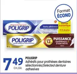 Uniprix POLIGRIP Adhésifs pour prothèses dentaires sélectionnés / Selected denture offer