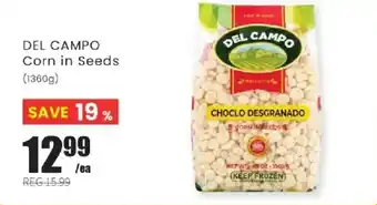 Del Campo corn in seeds