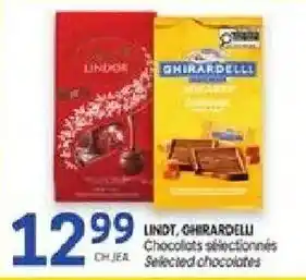 Lindt, ghirardelli selected chocolates