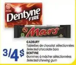 Uniprix Cadbury selected chocolate bars offer