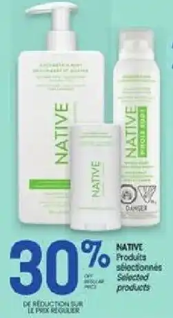 Uniprix Native selected products offer