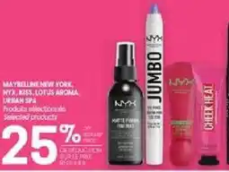 Uniprix Maybelline New York, NYX, Kiss, Lotus Aroma, Urban Spa selected products offer