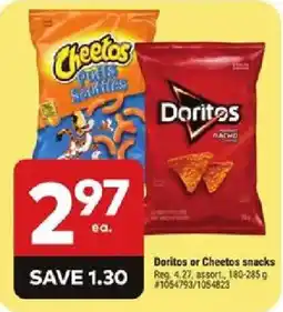 Giant Tiger Doritos or Cheetos snacks offer