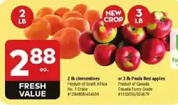 Giant Tiger Clementines Paula Red apples offer