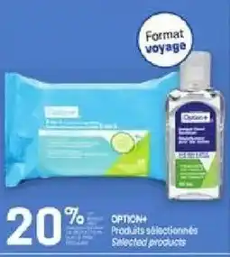 Uniprix Option+ Products selectionnées offer