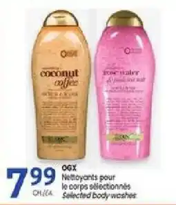 Uniprix Ogx selected body washes offer