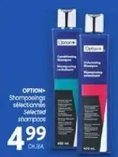 Uniprix Option+ selected shampoos offer