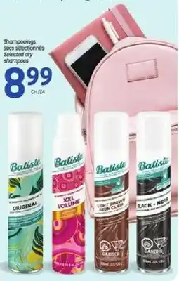 Uniprix Batiste selected dry shampoos offer