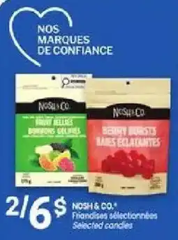 Uniprix Nosh & Co. selected candies offer