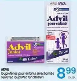 Uniprix Advil ibuprofène pour enfants sélectionnées offer