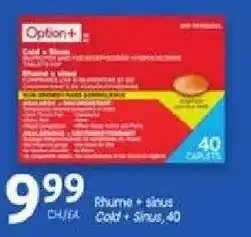 Uniprix Option+ cold + sinus offer