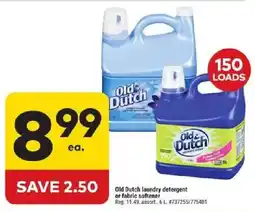 Giant Tiger Old Dutch laundry detergent or fabric softener offer