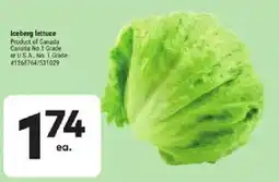 Giant Tiger Iceberg lettuce offer