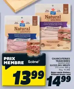 IGA Maple Leaf sliced deli meats offer