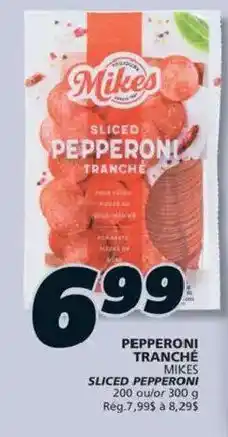 IGA Mikes sliced pepperoni offer