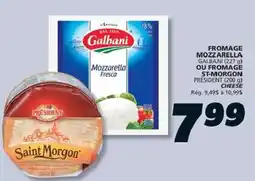 IGA Galbani mozzarella fresca or president saint morgon cheese offer