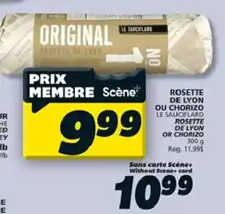 IGA Le Sauciflard rosette de lyon ou chorizo offer