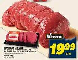 IGA Half beef tenderloin fully trimmed offer