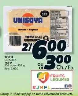 IGA UnisoYa tofu offer