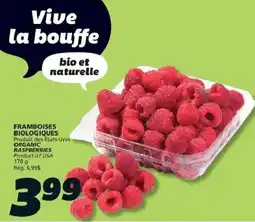 IGA Framboises biologiques offer