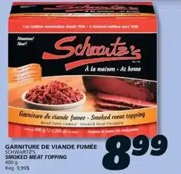IGA Schwartz's smoked meat topping offer