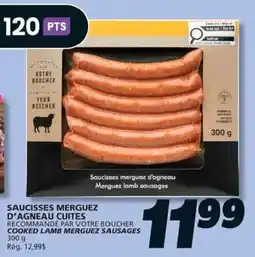 IGA Your butcher cooked lamb merguez sausages offer