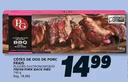 IGA PG fresh pork back ribs offer