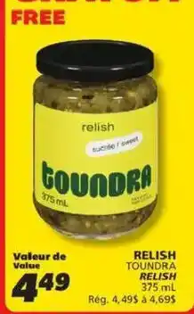 IGA Relish Toundra Relish offer