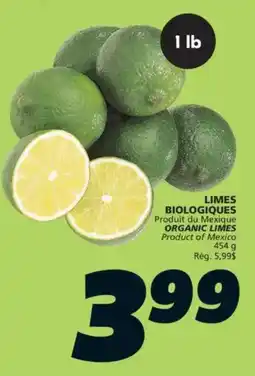 IGA Organic limes offer