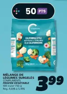 IGA Compliments California-style frozen vegetable offer