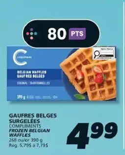 IGA Compliments Belgian Waffles offer