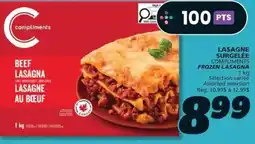 IGA Compliments beef lasagna offer