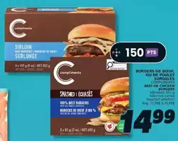 IGA Compliments smashed beef burgers offer