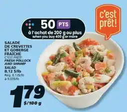 IGA Fresh Pollock and Shrimp Salad offer