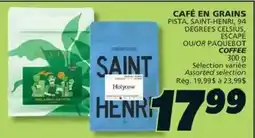 IGA Saint-henri coffee offer