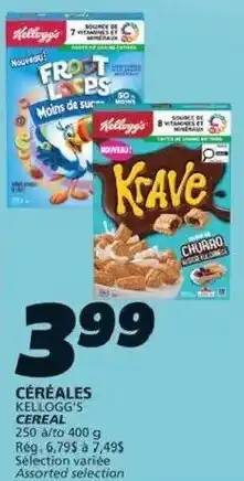 IGA Kellogg's cereal offer